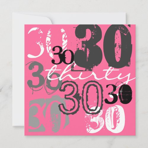 30th Birthday Party Invitations
