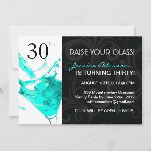 30th BIRTHDAY PARTY INVITATIONS