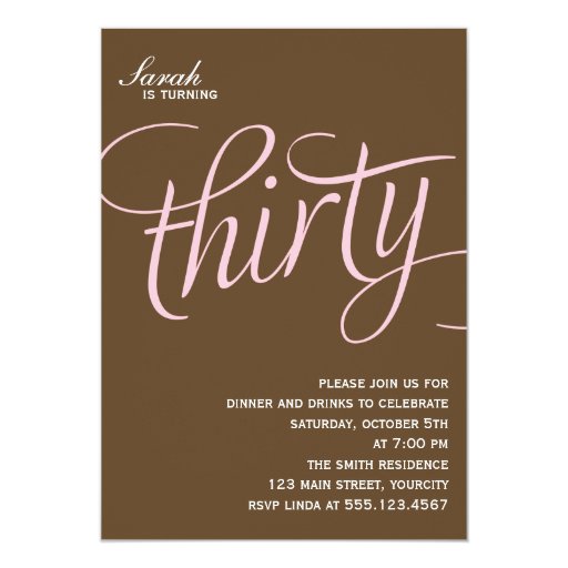 Zazzle 30Th Birthday Invitations 4