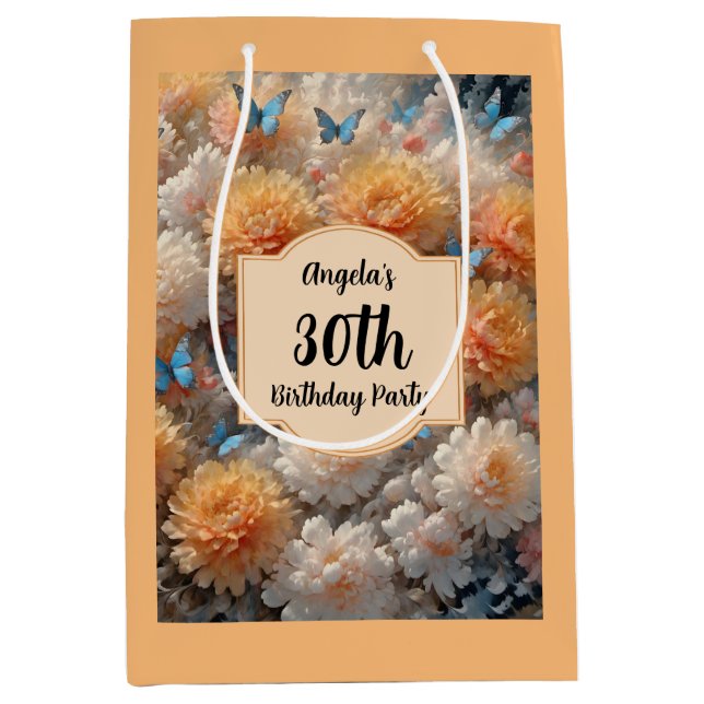 30th Birthday Party Medium Gift Bag (Front)