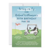 30th Birthday Party Men's Golf Theme Party  