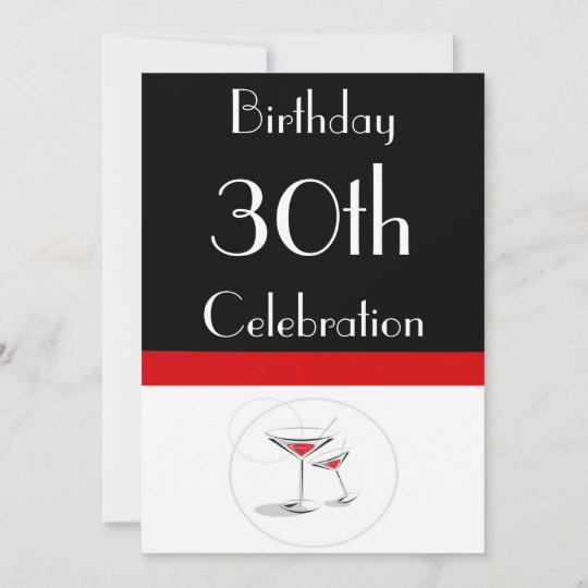 30th Birthday Party Personalized Invitation | Zazzle.com