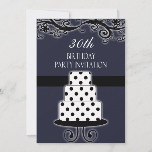 30th Birthday Party Personalized Invitation