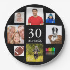 30th birthday party photo collage guy black