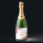 30th Birthday Party Red Pink Floral Custom Sparkling Wine Label<br><div class="desc">Pretty red roses and blush pink peonies decorate this 30th birthday party custom wine label. Two lovely floral arrangements decorate two corners. A vintage font proclaims Cheers to 30 Years! Elegant calligraphy spells out Happy 30th birthday, with birthday celebrant's name is below. This item is part of the Red Rose...</div>