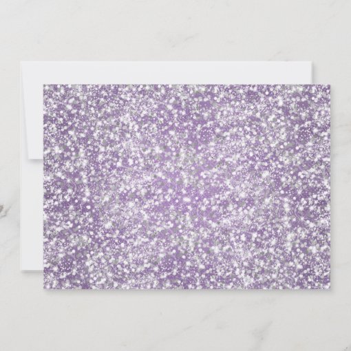 30th Birthday Party Sparkling Glitter Purple Invitation Zazzle