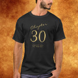 30TH Birthday Party T-Shirt<br><div class="desc">Celebrate that 30th birthday in style with this unique, easily personalized 30th birthday t-shirt. Its chic and elegant design will turn heads and stand out as you celebrate this milestone occasion. The t-shirt can be crafted with your choice of colors and text, allowing you to create the perfect look for...</div>