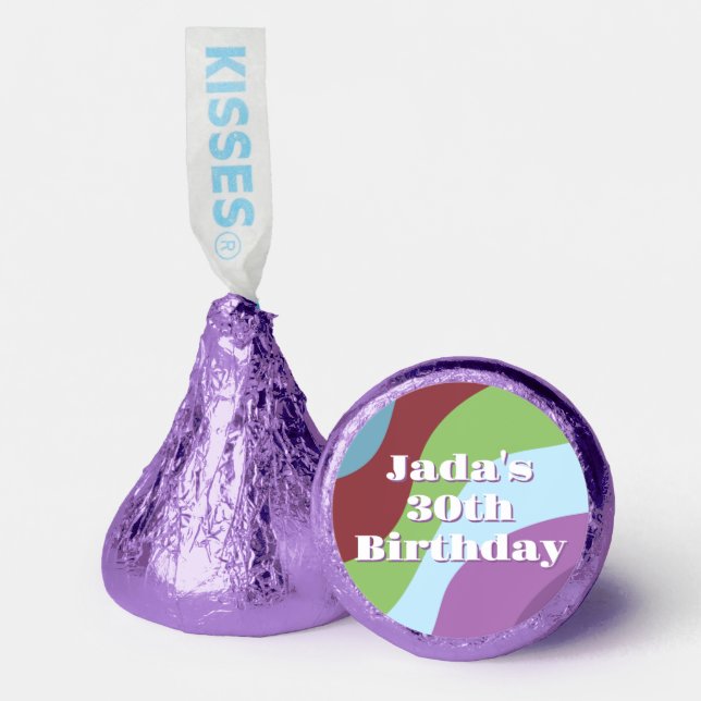 30th Birthday Party Thirty Flirty & Thriving Hershey®'s Kisses® (Front)