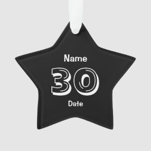 30th Birthday Personalized Gag Gift Ornament