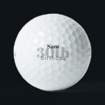 30th Birthday Personalized Titleist Pro V1 Golf Balls<br><div class="desc">"30"  or any age.  Personalized.</div>