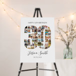 30th Birthday Photo Collage Foam Board<br><div class="desc">Create your own personalized birthday photo collage sign featuring your favorite pictures in the shape of the number 30.</div>