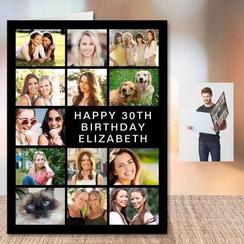 30th Birthday Photo Collage Jumbo