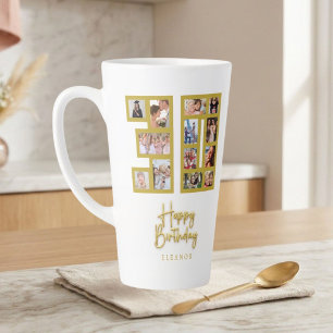 30th Birthday Photo Collage Latte Mug