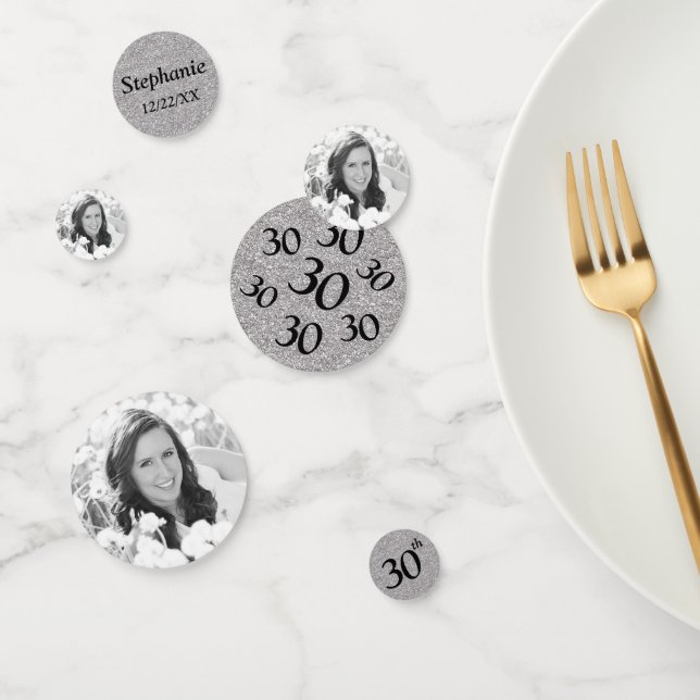 30th Birthday Photo Confetti (Group)