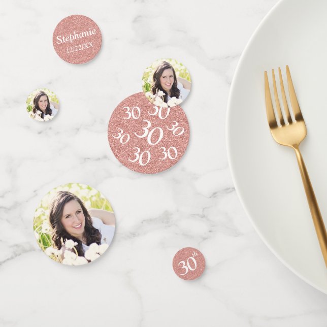 30th Birthday Photo Confetti (Group)