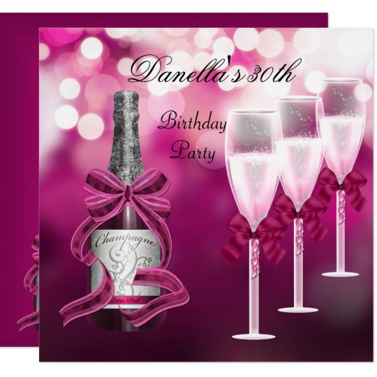 Champagne Glass Invitations 8