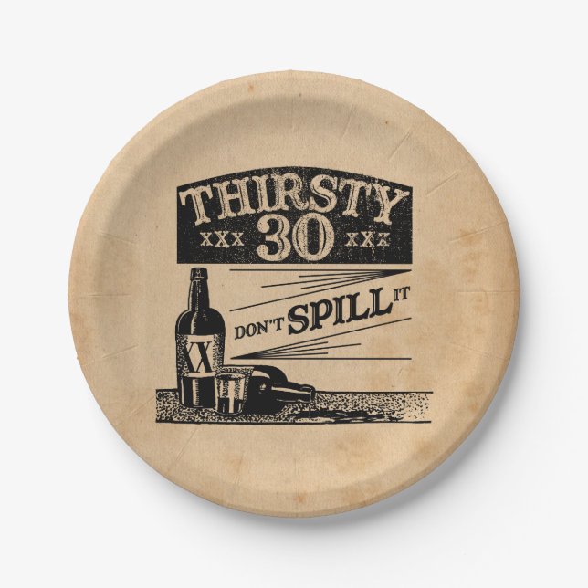 30th Birthday Plates (Front)