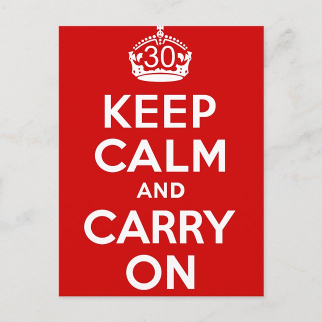 30th Birthday Postcard (Front)