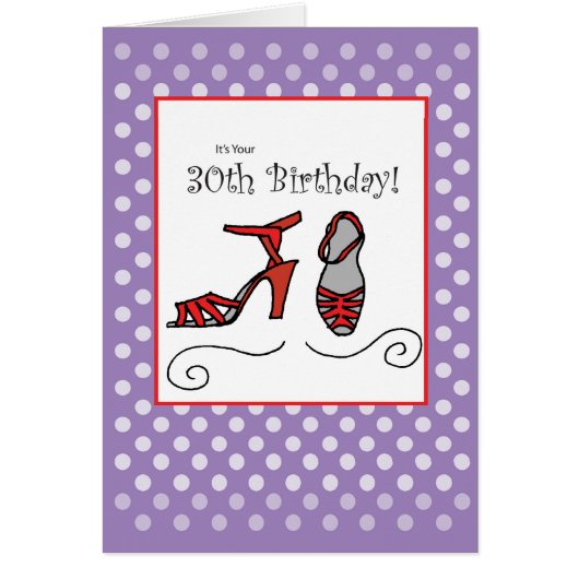 30th Birthday Red Shoes (Front)