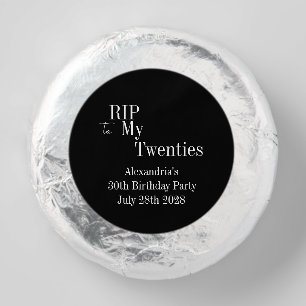 30th Birthday RIP 20s Party Dipped Oreo Cookie Favors