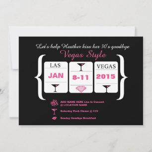 30th Birthday Slot Machine Invitation
