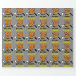 30th Birthday: Spooky Halloween Theme, Custom Name Wrapping Paper<br><div class="desc">This spooky and scary Halloween birthday themed wrapping paper design features a large number "30", along with the message "HAPPY BIRTHDAY, ", and an editable name. There are also depictions of a bat and a ghost on the front. Wrapping paper like this might be a fun way to wrap gifts...</div>