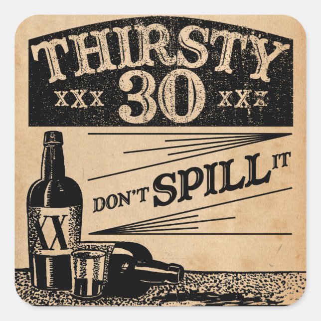 30th Birthday Stickers (Front)