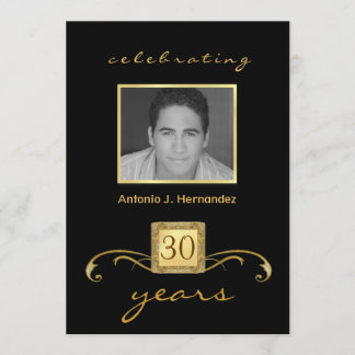 30th Birthday Surprise Party Invitations - Formal