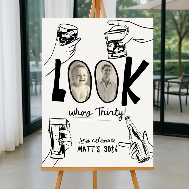 30th Birthday welcome sign Template, Male 30th bir (Creator Uploaded)