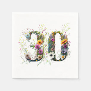 30th Birthday Wildflowers Happy Birthday Napkins