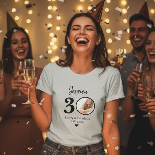 30th birthday womens tshirts thirty milestone