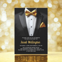 30th Black and Gold Tuxedo Birthday Event