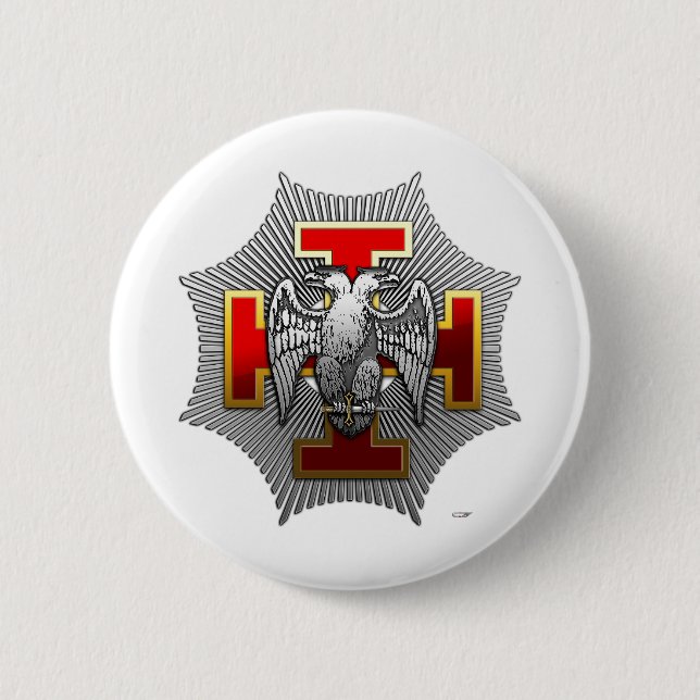 30th Degree: Knight Kadosh Pinback Button (Front)