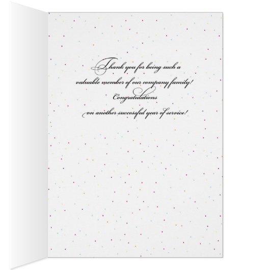 30th Employee Anniversary Sky, Congratulate Thank (Inside (Right))