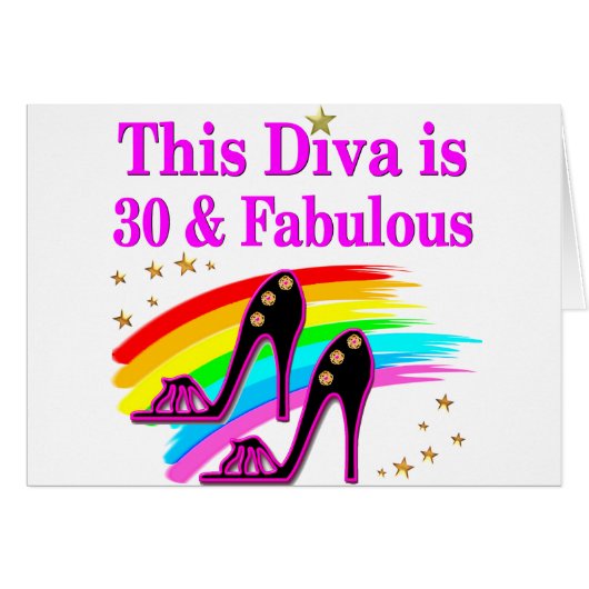 30TH FASHION QUEEN CARDS (Front Horizontal)