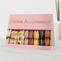 30th French Birthday Macaron-Joyeux Anniversaire!