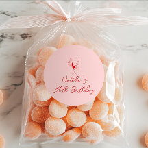 30th Hand Drawn Pink Cocktail Girl Birthday Party