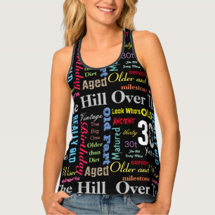 30th Happy BIrthday in a Graffiti Style Tank Top