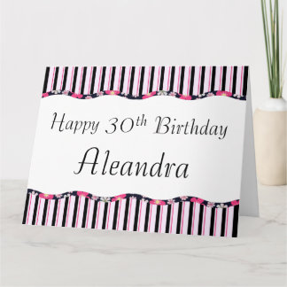 30th or Any Age Birthday-BIG Card