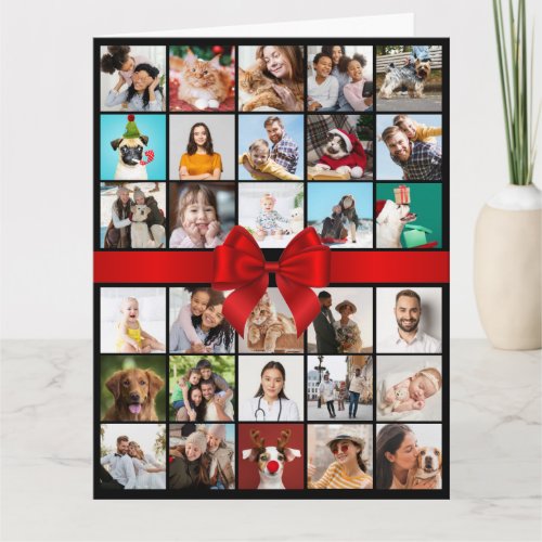 30th or Any Age Photo Collage Big Birthday Card