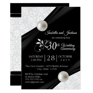 30th Pearl Anniversary Design Card