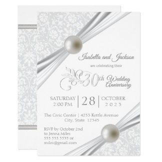 30th Pearl Anniversary Design Card