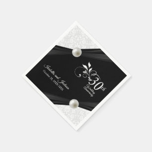 30th Pearl Anniversary Design Napkins