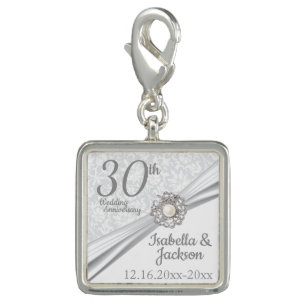30th Pearl Anniversary Keepsake Charm