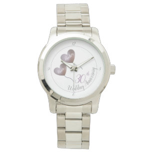 30th pearl purple balloon wedding anniversary  watch