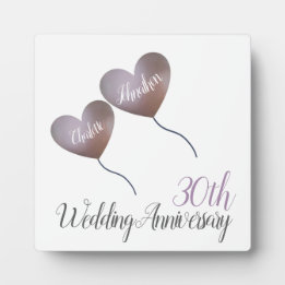 30th pearl wedding anniversary gift Plaque