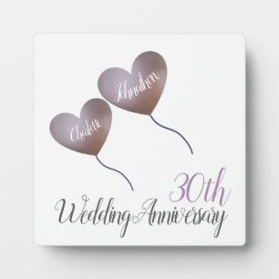 30th pearl wedding anniversary gift Plaque