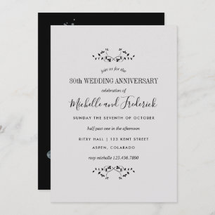 30th Pearl Wedding Anniversary Invitation