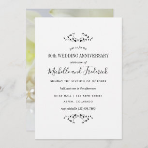 30th Pearl Wedding Anniversary Personalized Invitation