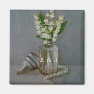 30th Pearl Wedding Anniversary Personalized Magnet